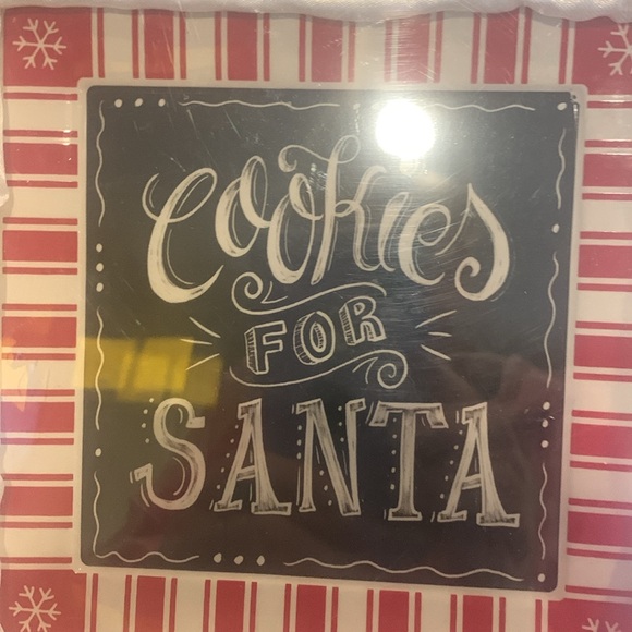 Festive Red and White Holiday Cookie and Milk Set - Picture 2 of 6